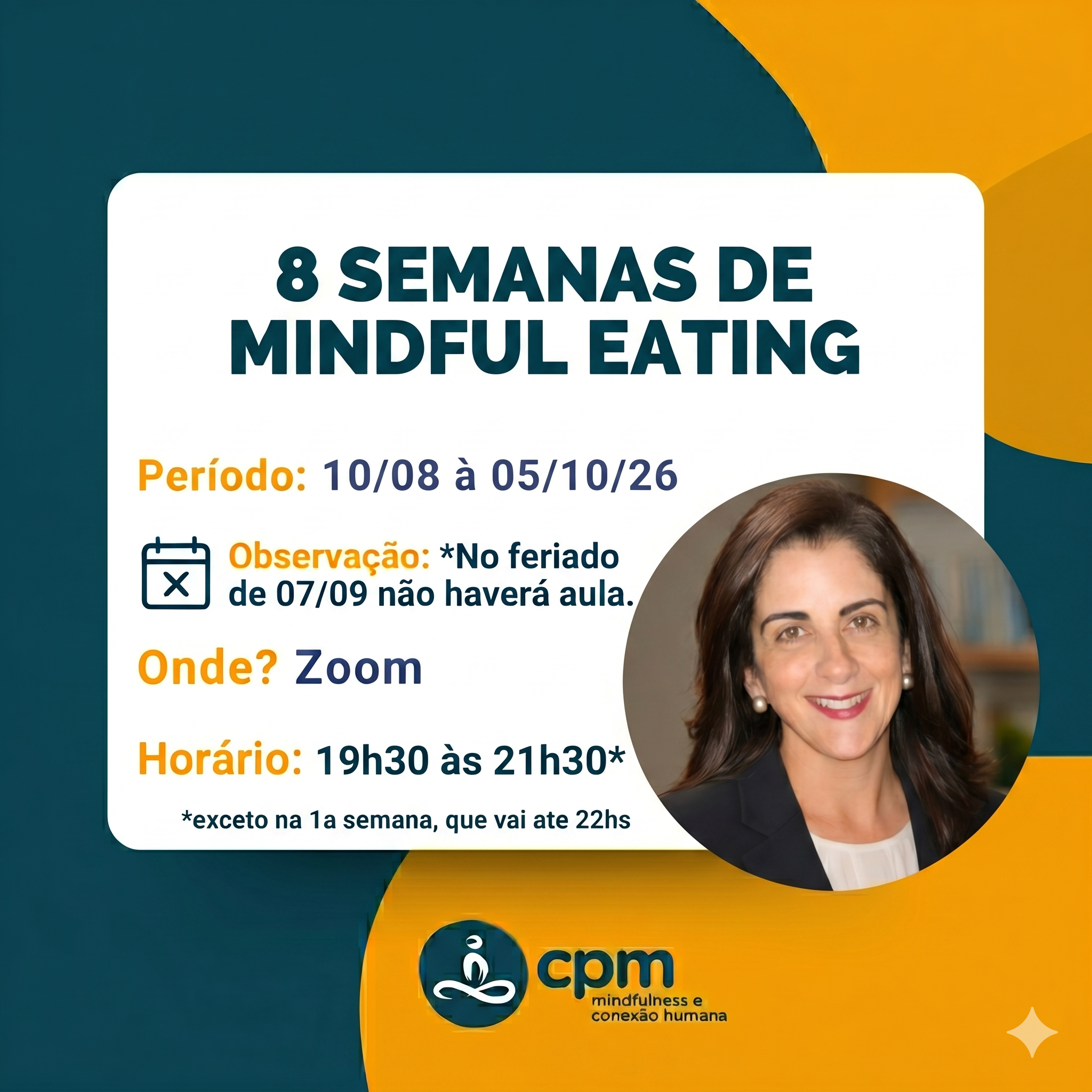 8 Semanas de Mindful Eating - informações